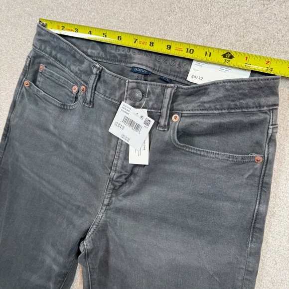 NEW American Eagle Original Straight Stone Gray EasyFlex Jeans Mens 28x32 - Picture 7 of 9